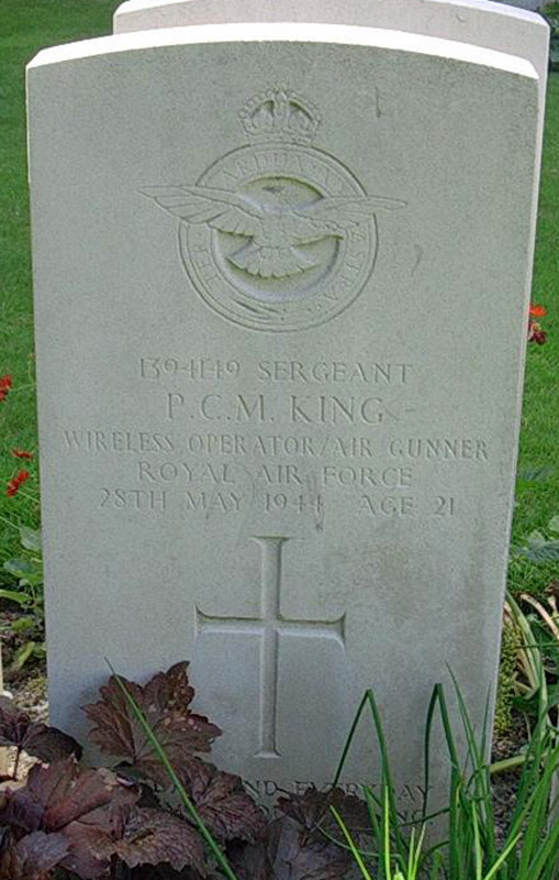 Sgt Peter Charles Morrell King<br /><br /><br />died on active duty - May 28th, 1944 - 550 Sqdn.
